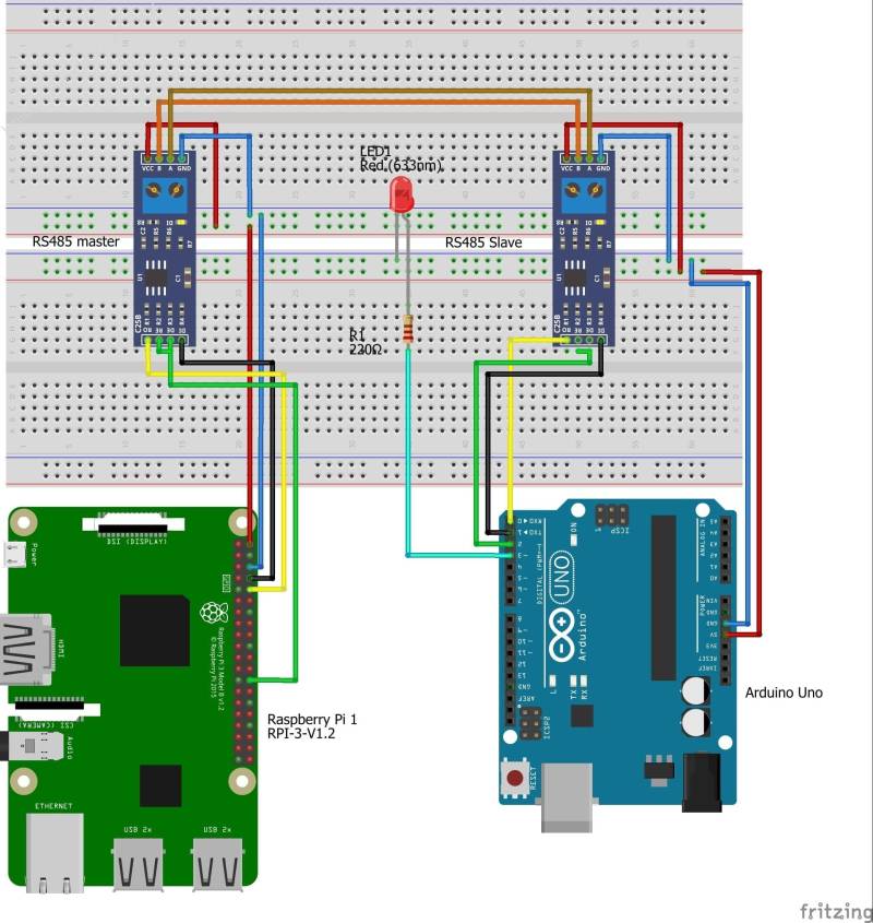 RS-485 Serial Communication between Raspberry Pi and Arduino Uno ...