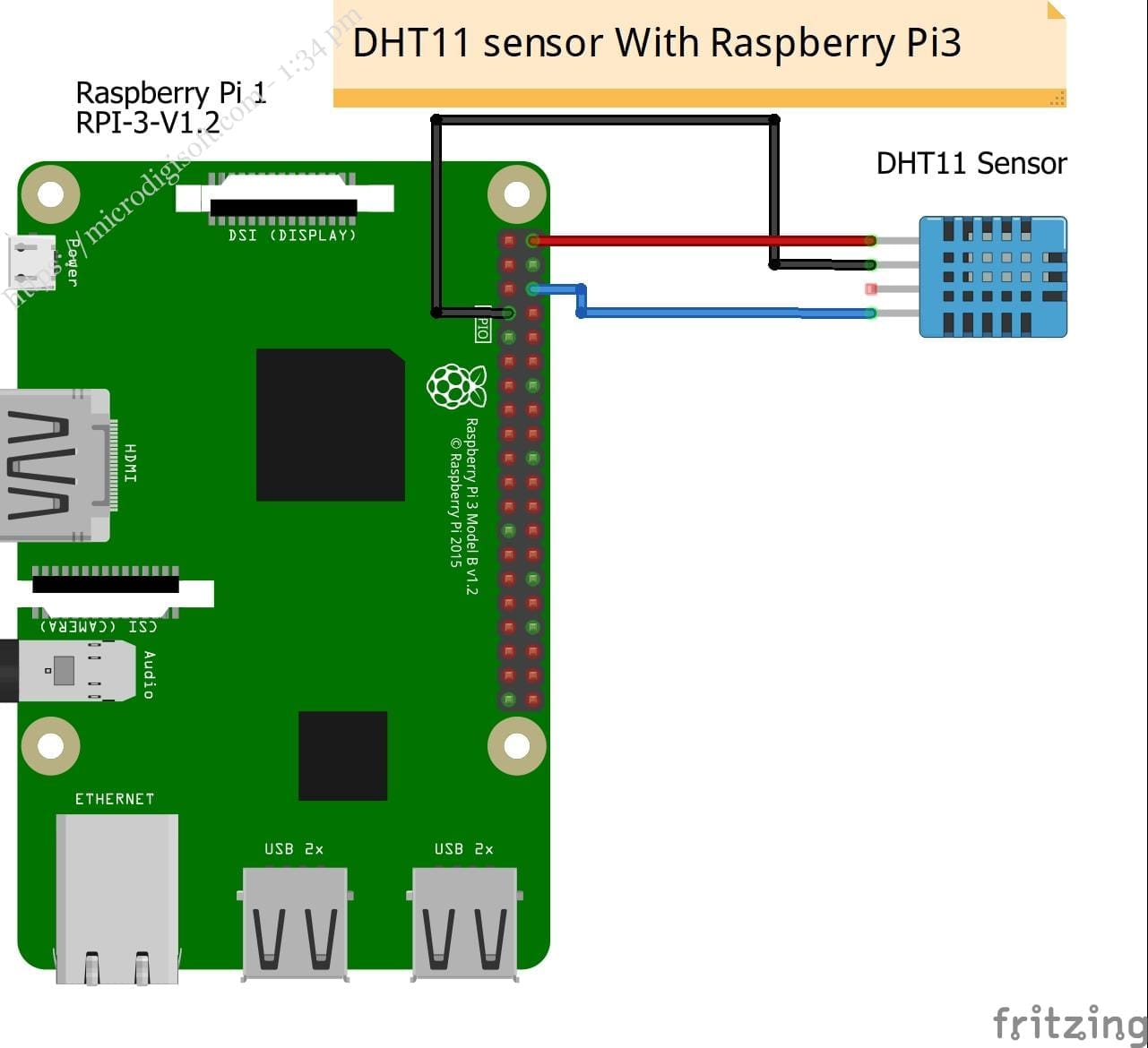 DHT11 Temperature and Humidity Sensor with Raspberry Pi