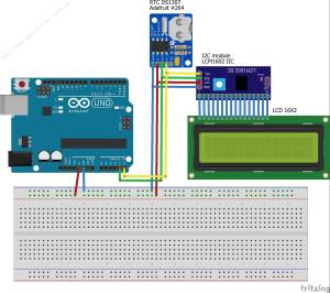 Interfacing RTC DS1307-AT24C32 EEPROM-I2C-LCD with Arduino ...