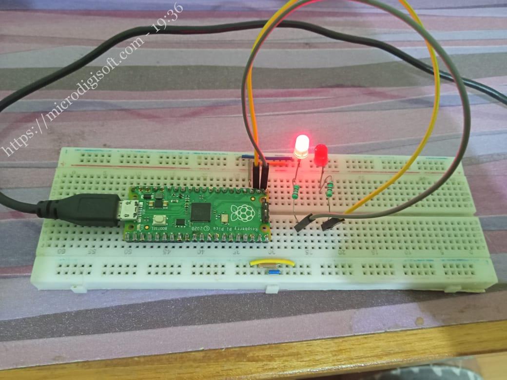 LED Blinking with Raspberry Pi Pico GPIO using MicroPython ...