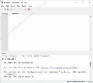 Getting Started with Raspberry Pi Pico using Thonny IDE | microdigisoft.com