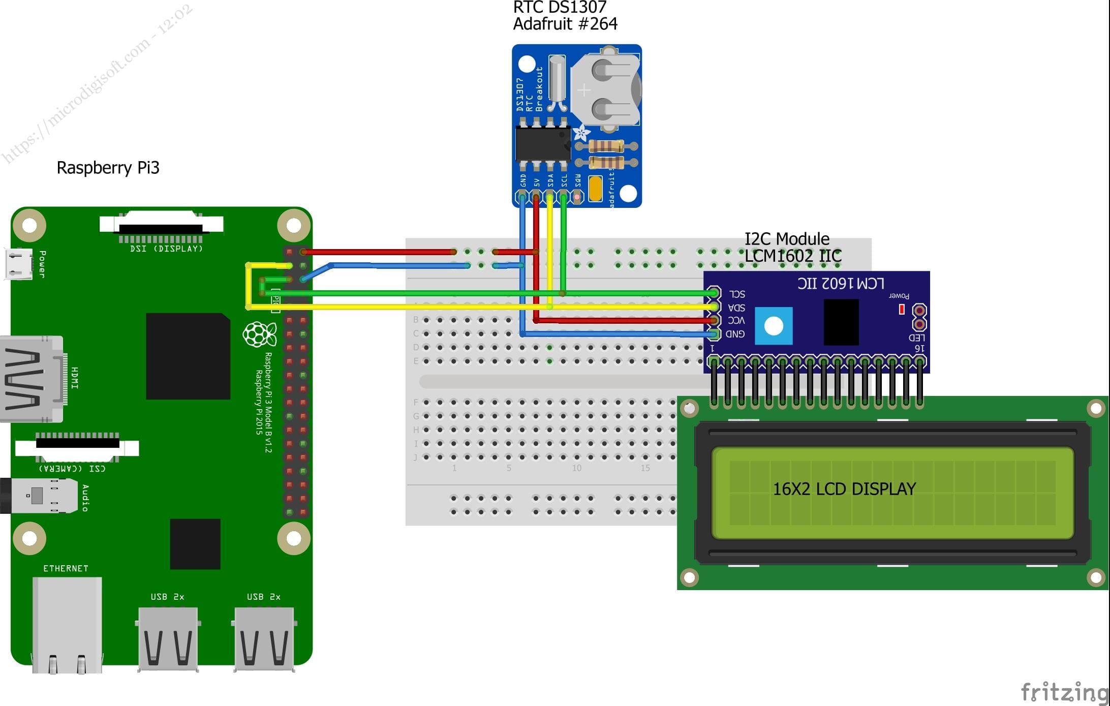 Interfacing RTC DS1307 Module with Raspberry Pi Using Python ...