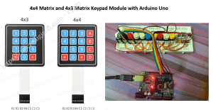 microdigisoft 4×4 Matrix and 4×3 Matrix Keypad Module with