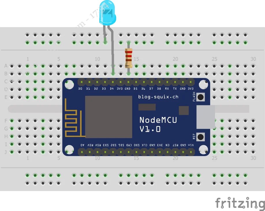 Programming ESP32-ESP8266 GPIO's using MicroPython-Blinking LED ...