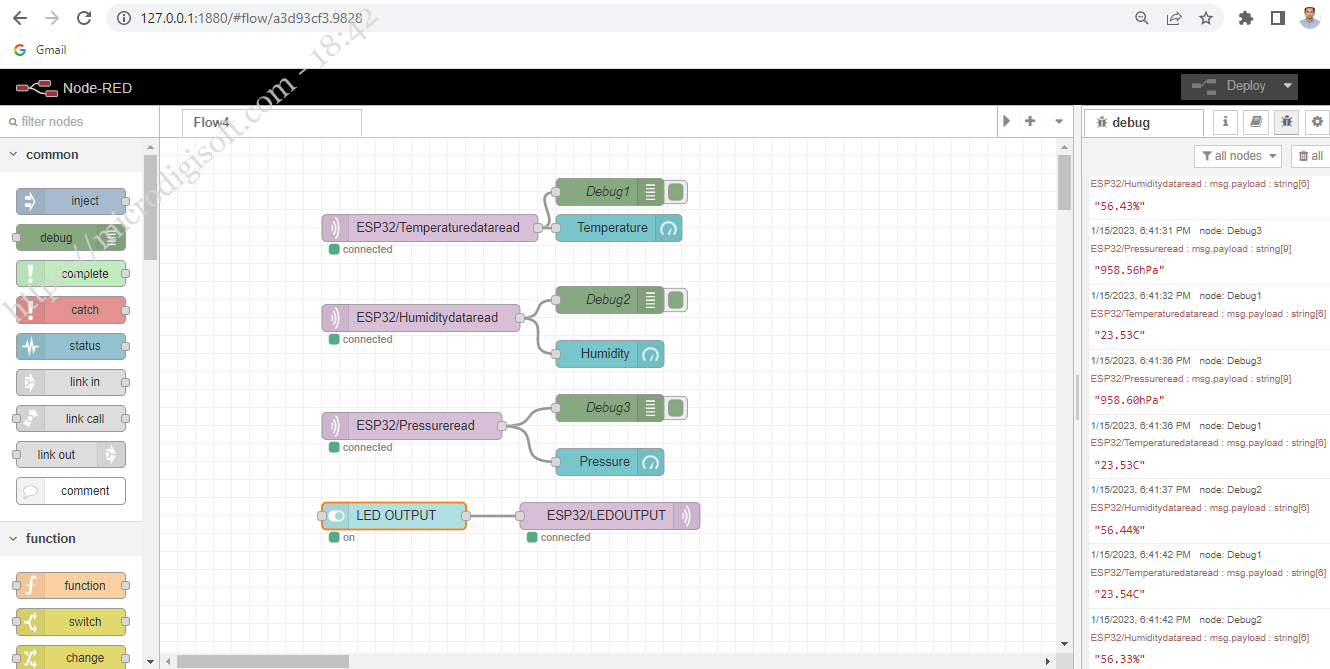 MicroPython: ESP32 MQTT Publish & Subscribe - BME280 Readings & Control ...