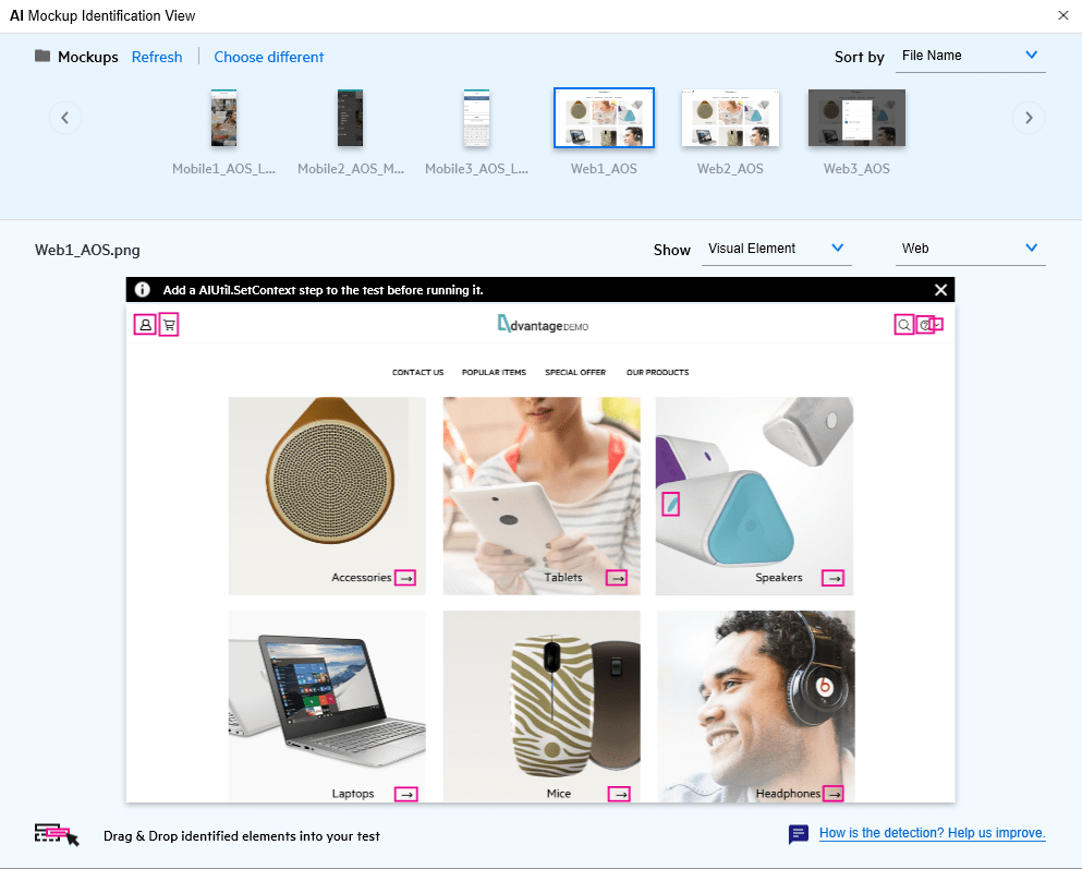 Your resource to discover and connect with designers worldwide. 6 Test Objects Identification Using Application Mockups Mf Uft One