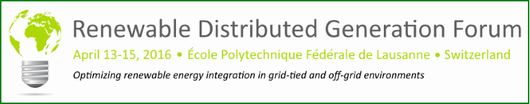Renewable DIstributed Generation Forum