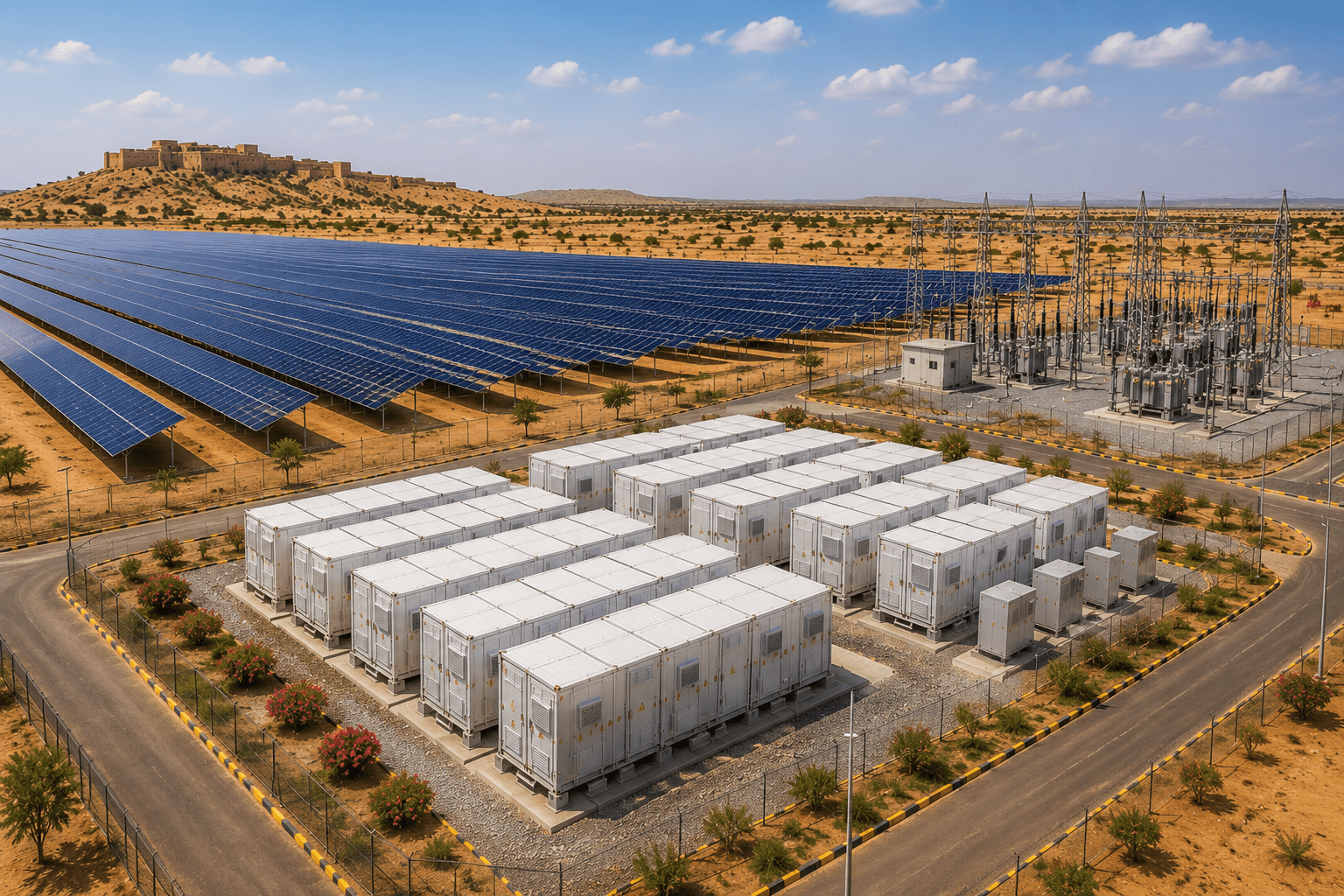 Tata Power Commissions 190.5 MW Rajasthan Solar Project With 115 MWh Battery Storage