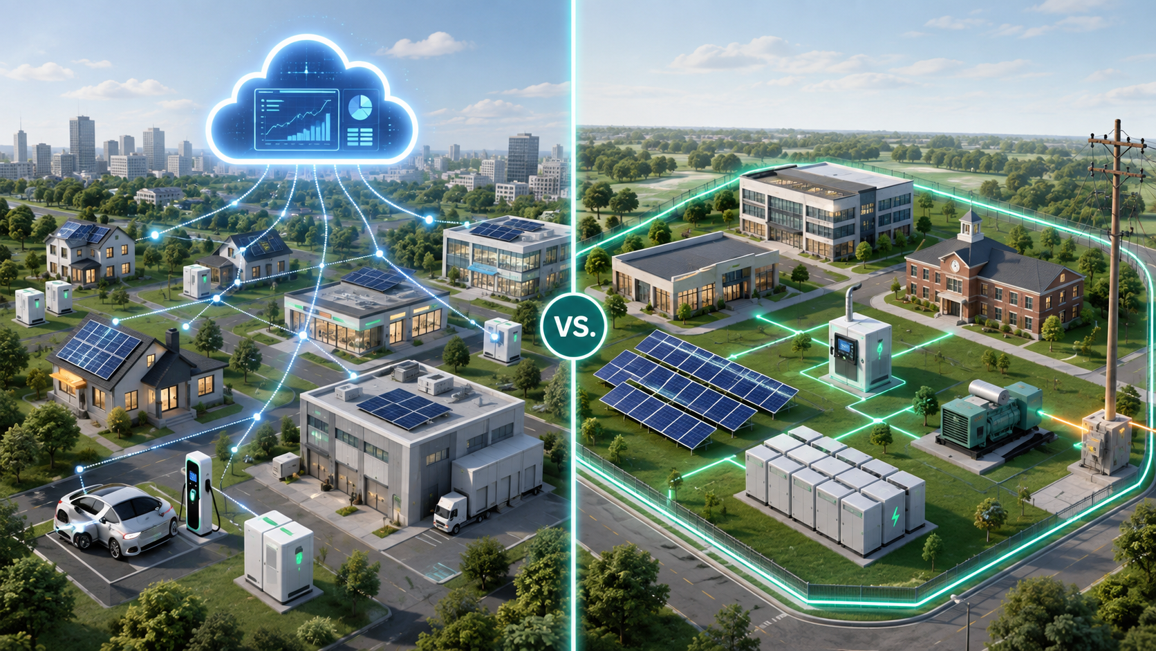 Virtual Power Plants vs. Microgrids: What’s the Difference?