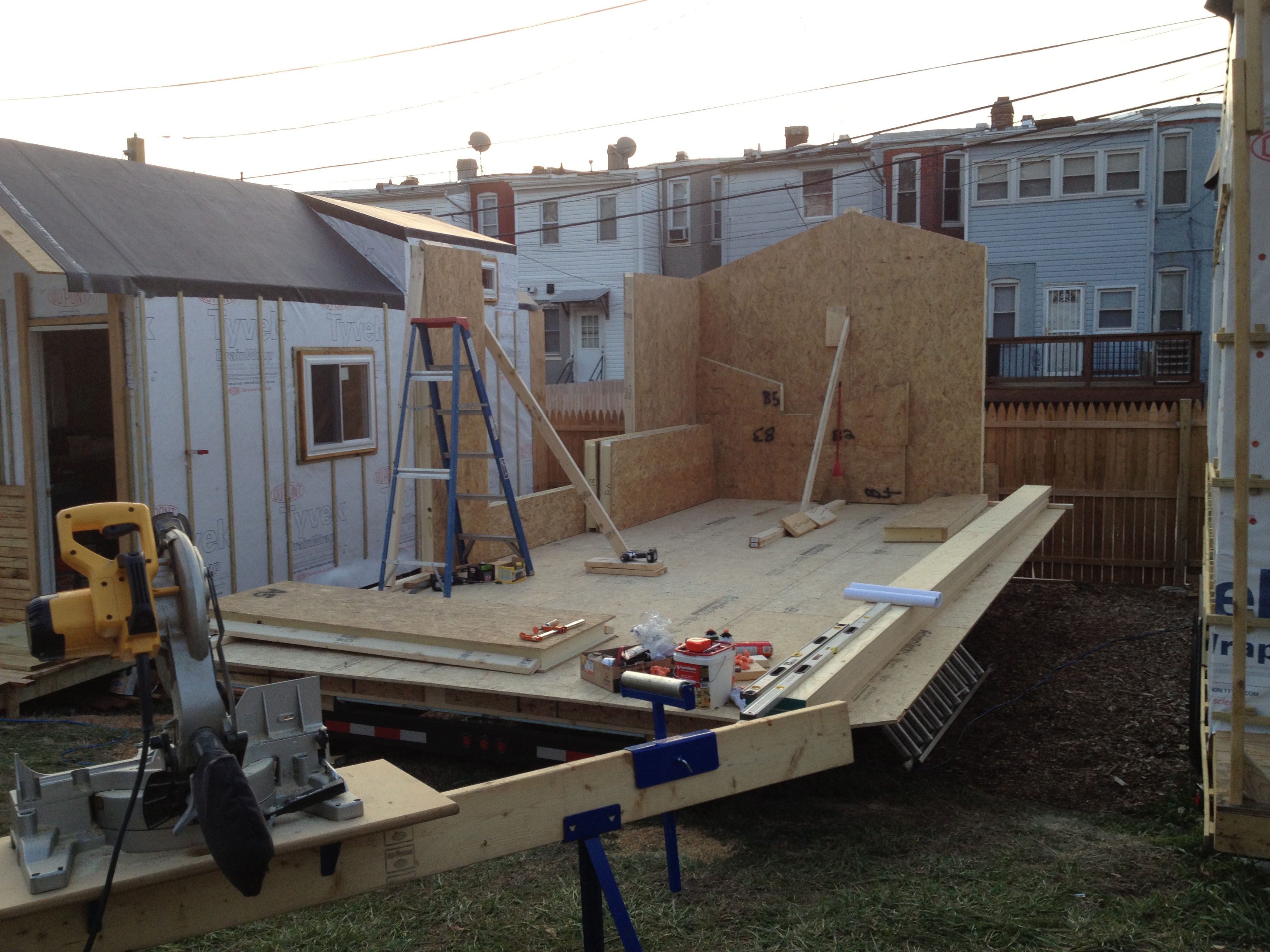 SIPS panels going up