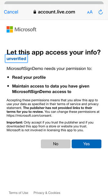Sign-in users with a Microsoft Account to Android apps using Microsoft Quick Authentication (11) Sign-in users with a Microsoft Account to Android apps using Microsoft Quick Authentication (11)