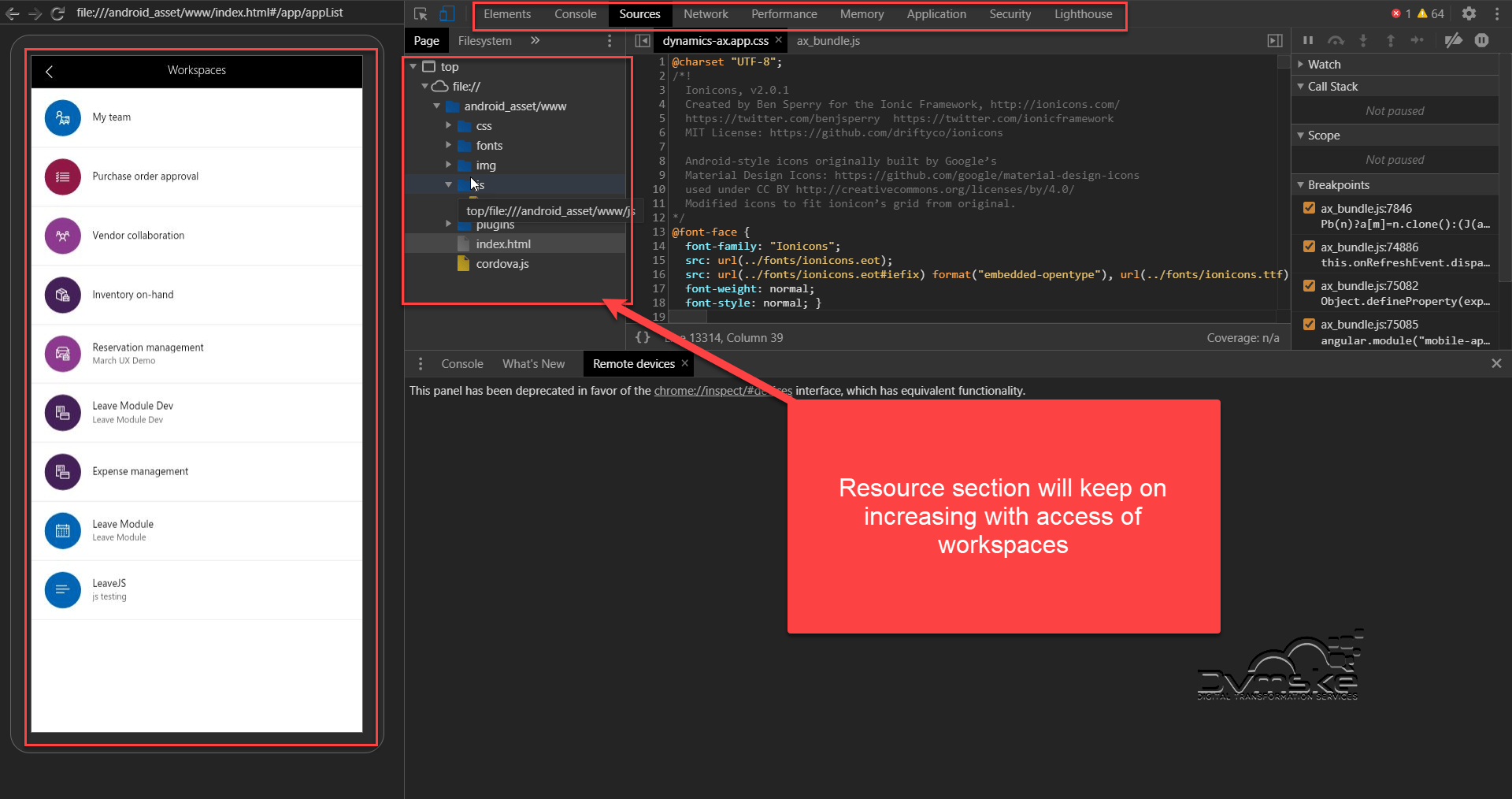 Debug Android App in Chrome Dev tool - Microsoft dynamics 365 finance ...
