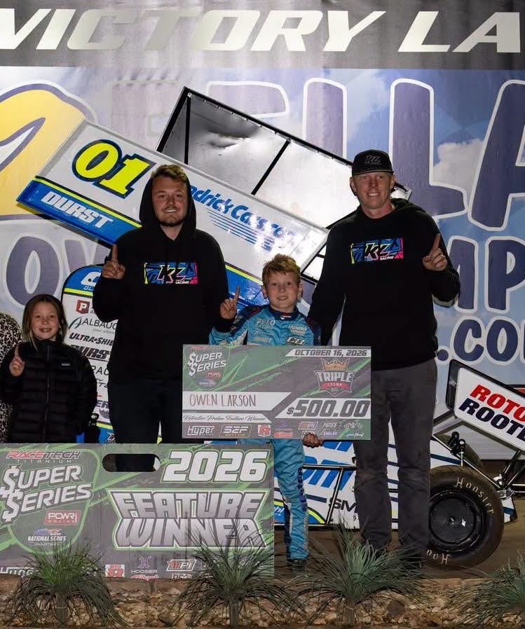 OWEN LARSON CLOSES OUT TRIPLE CROWN WEEKEND WITH RESTRICTED CHAMPIONSHIP NIGHT VICTORY
