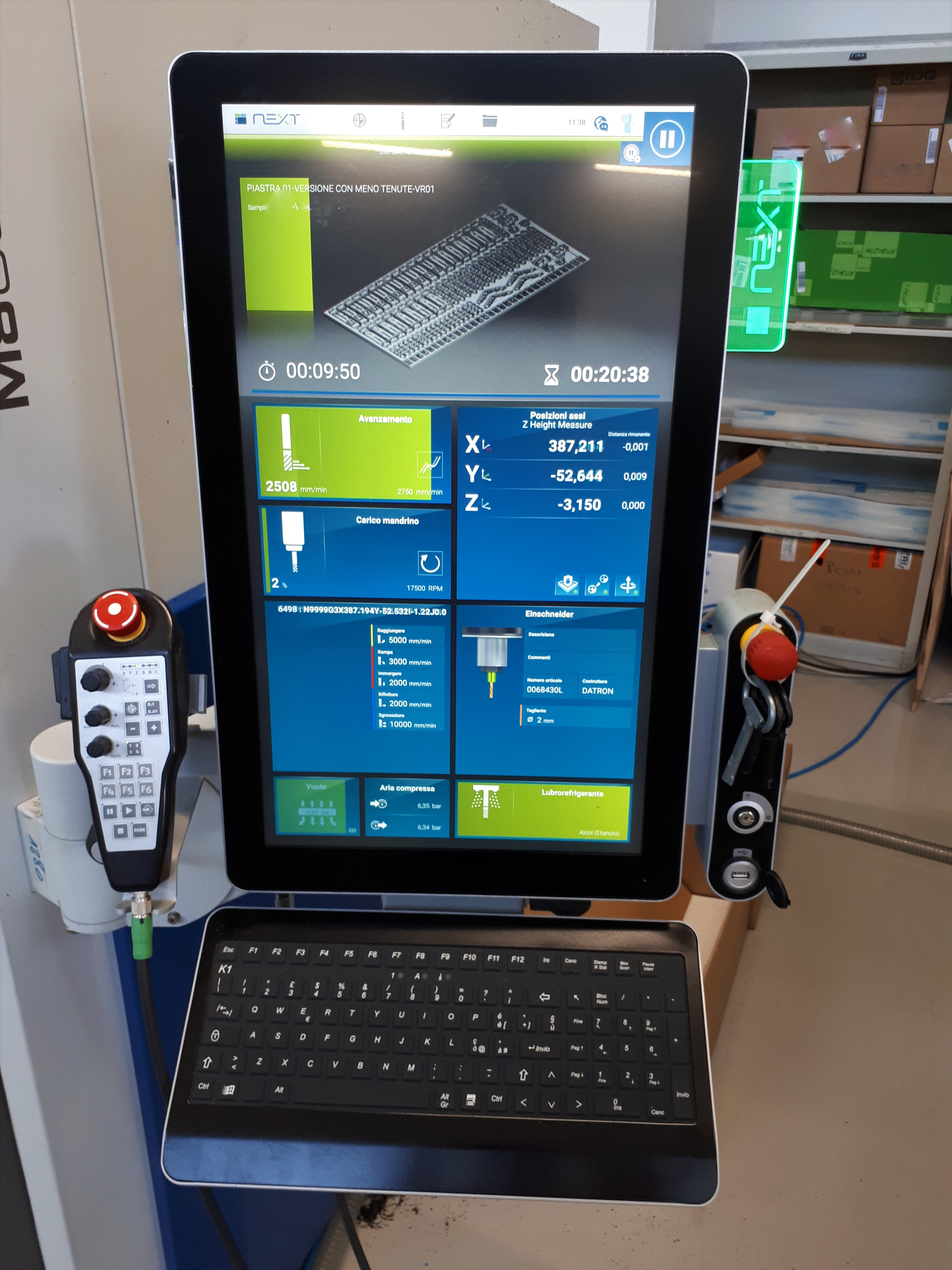 Pannello di controllo Datron