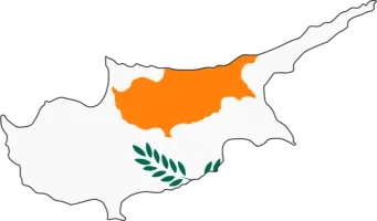 Cyprus Flag Map