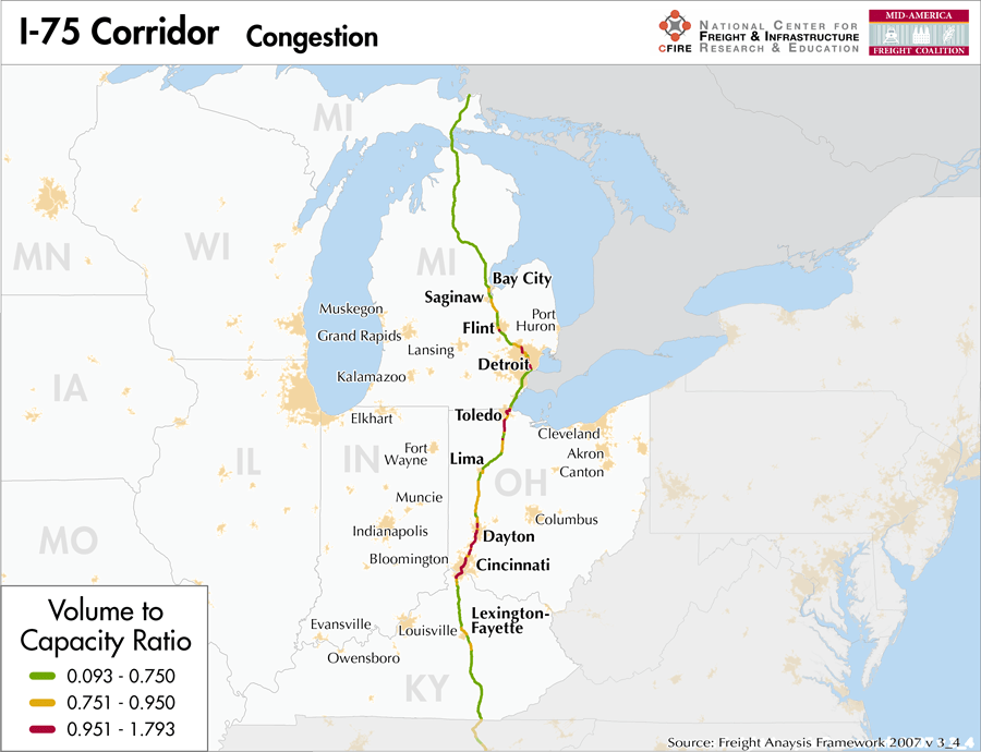 I 75 Mid America Freight Coalition Congestion I75 