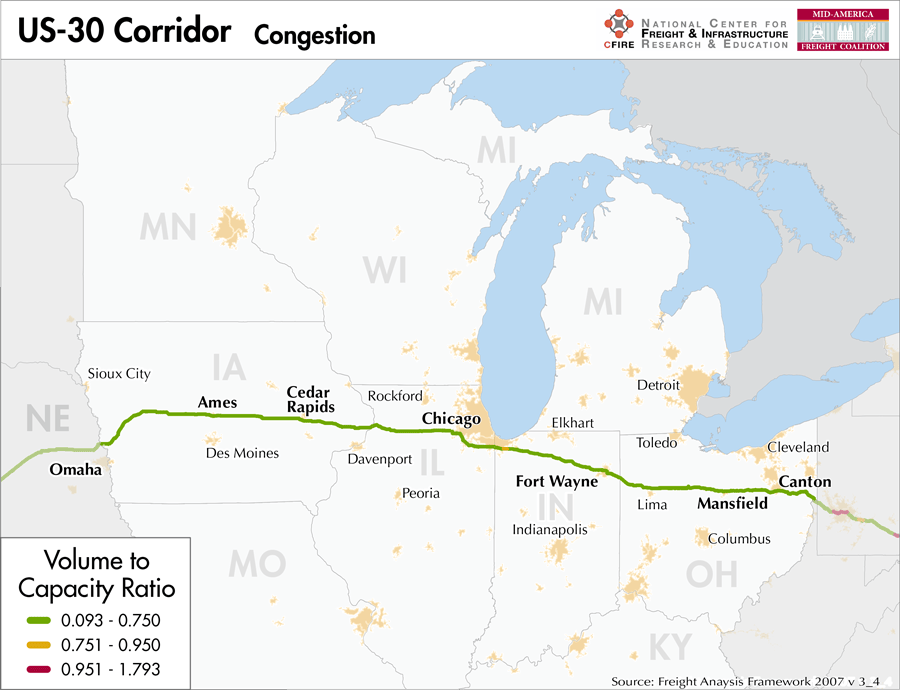 US 30 Mid America Freight Coalition Congestion US30 