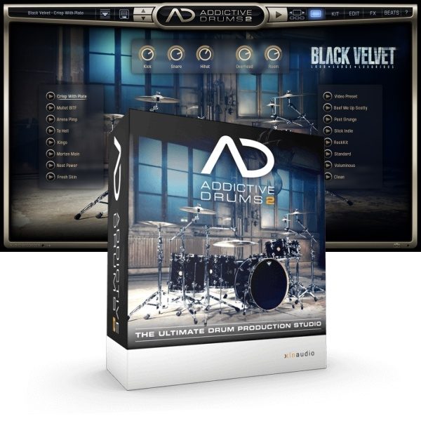 XLN Audio Addictive Drum 2 Completo Miditrack