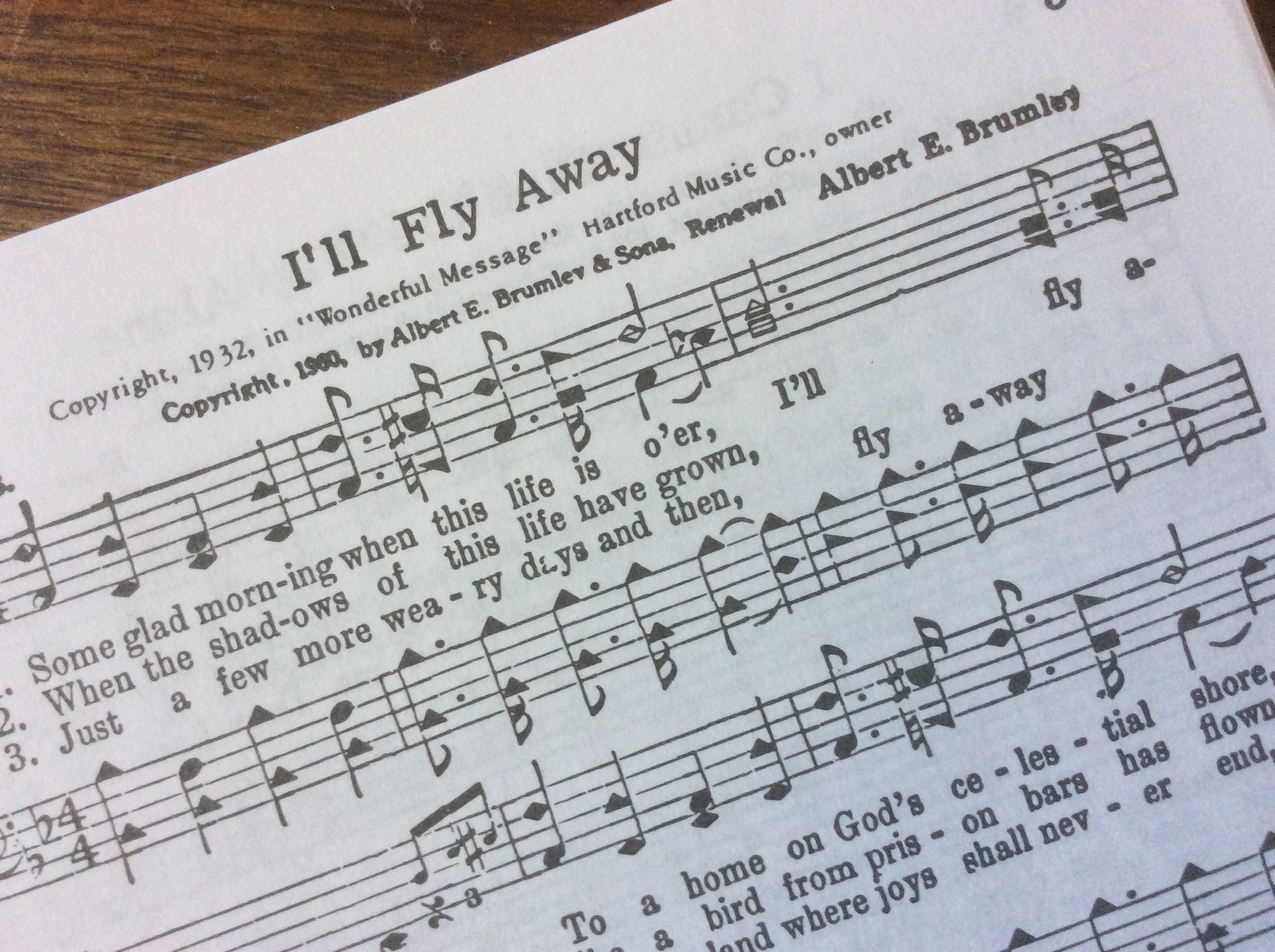 I'll Fly Away by Albert Brumley