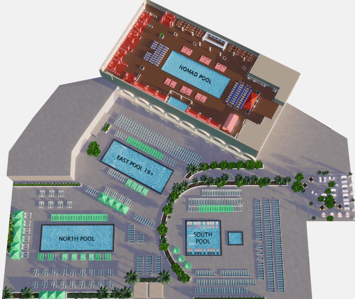 Park MGM Pool 2026 Season Hours And Prices Midlife Miles Park MGM Pool Map 