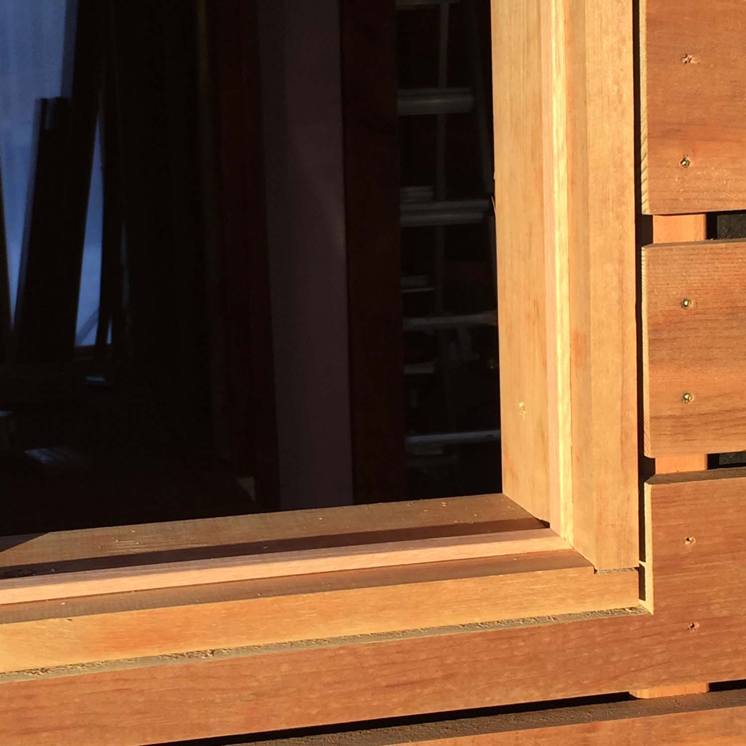 detail view of window stops