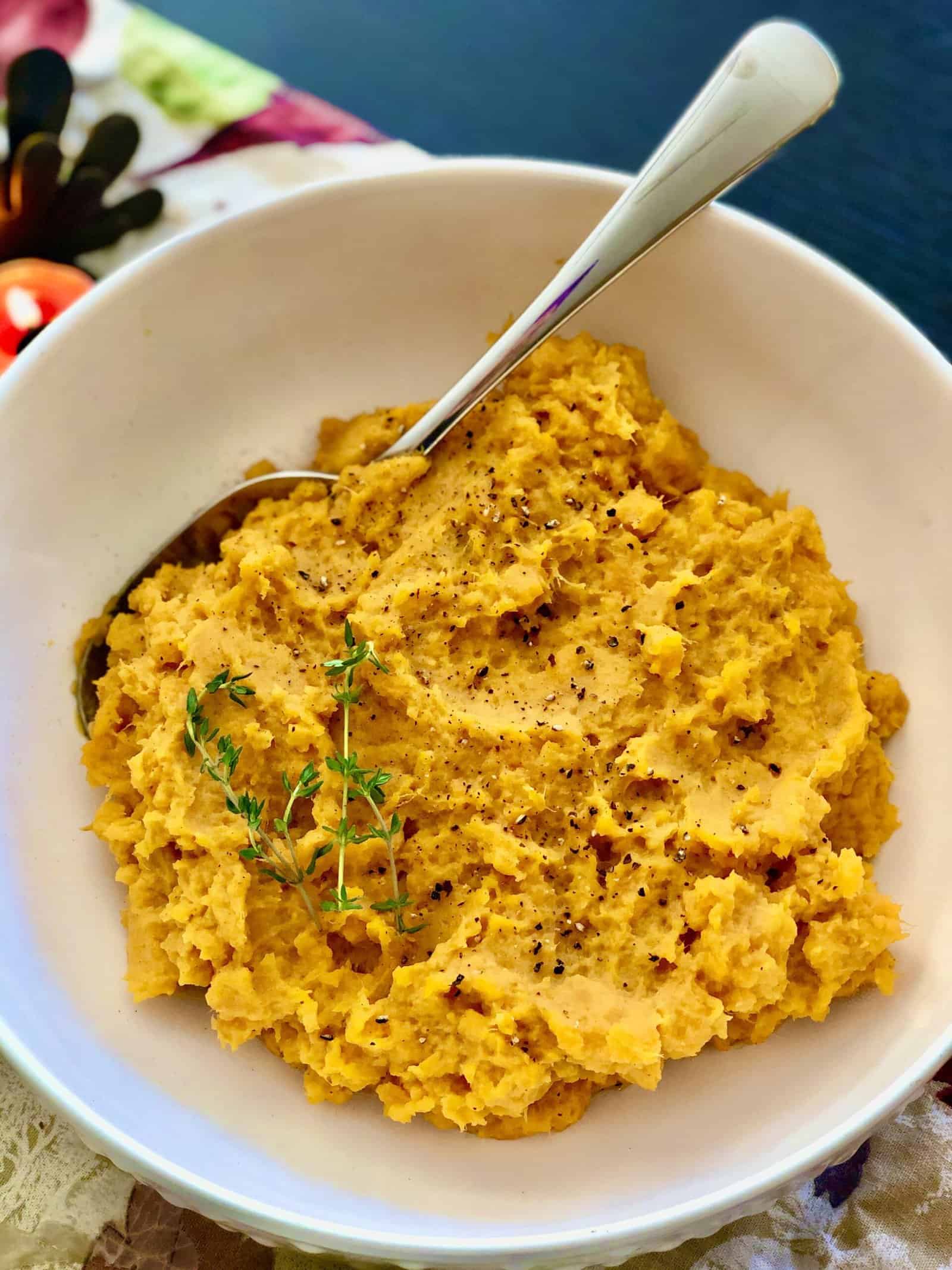 Brown Butter Bourbon Mashed Sweet Potatoes