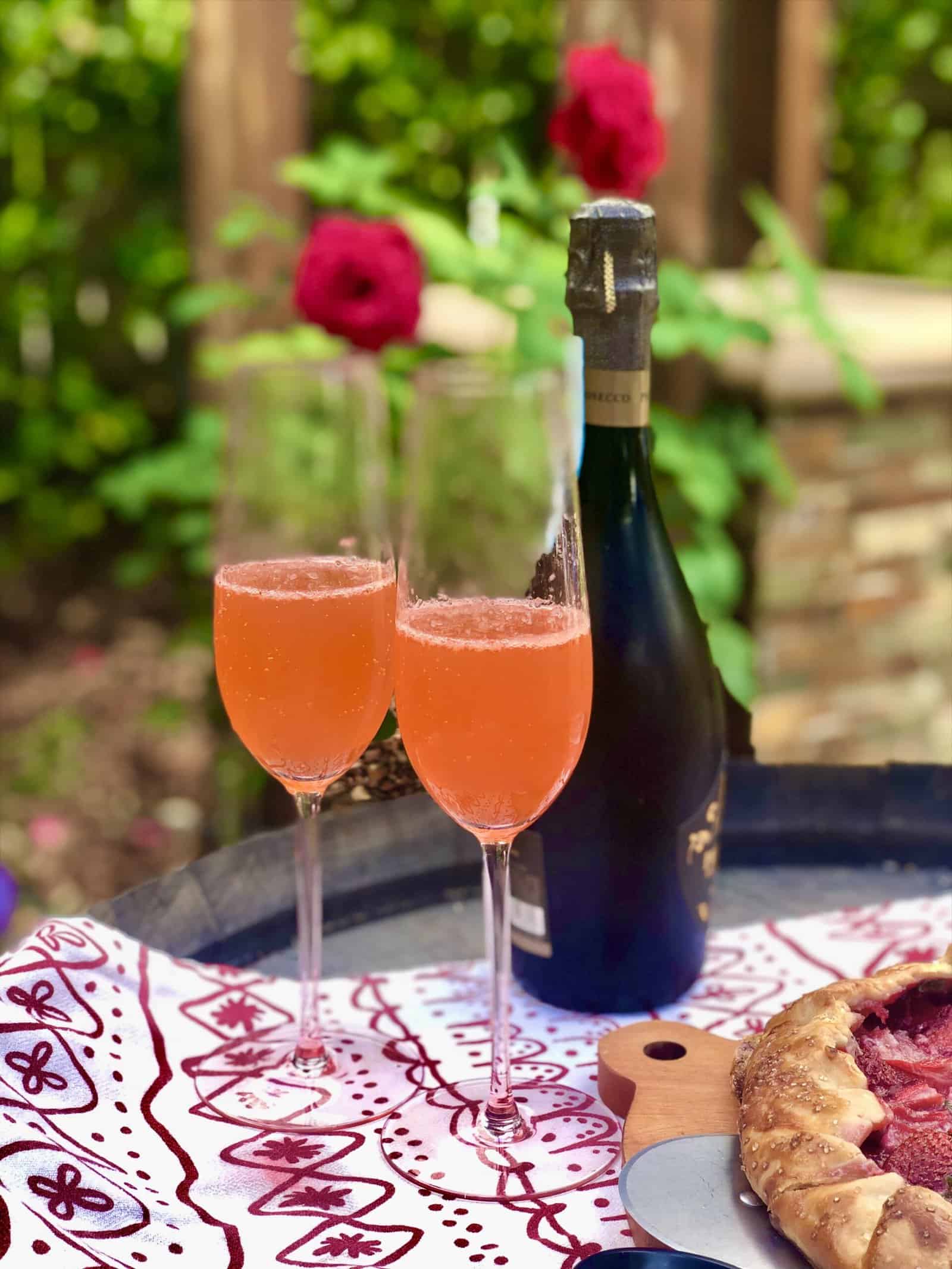 Strawberry Basil Garden Spritz