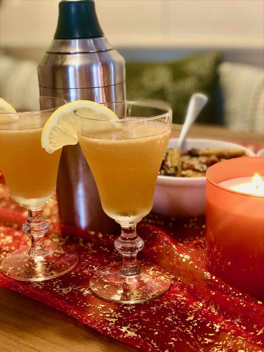 Maple Ginger Bourbon Sour Cocktail