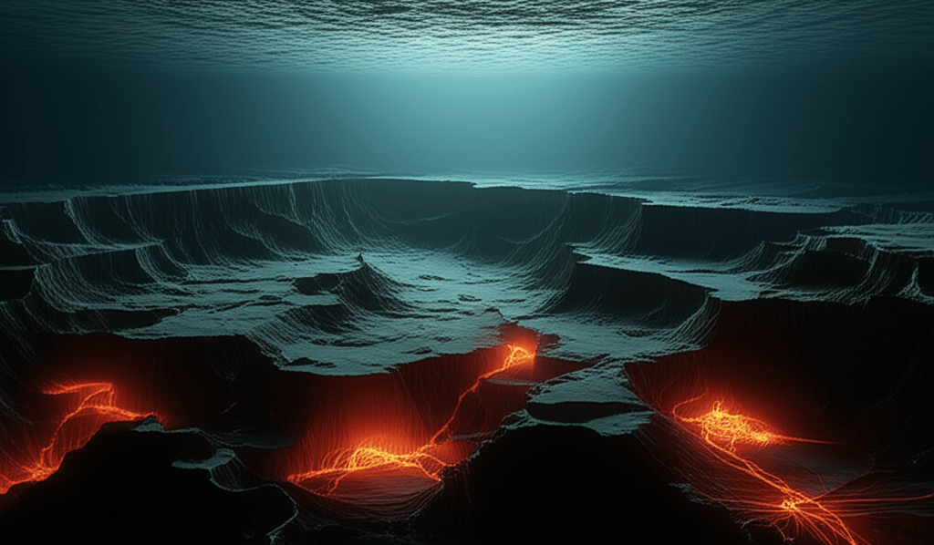 Generate a high-quality, relevant image prompt for an article about: Cyclopean Silence: Abyssal Shif