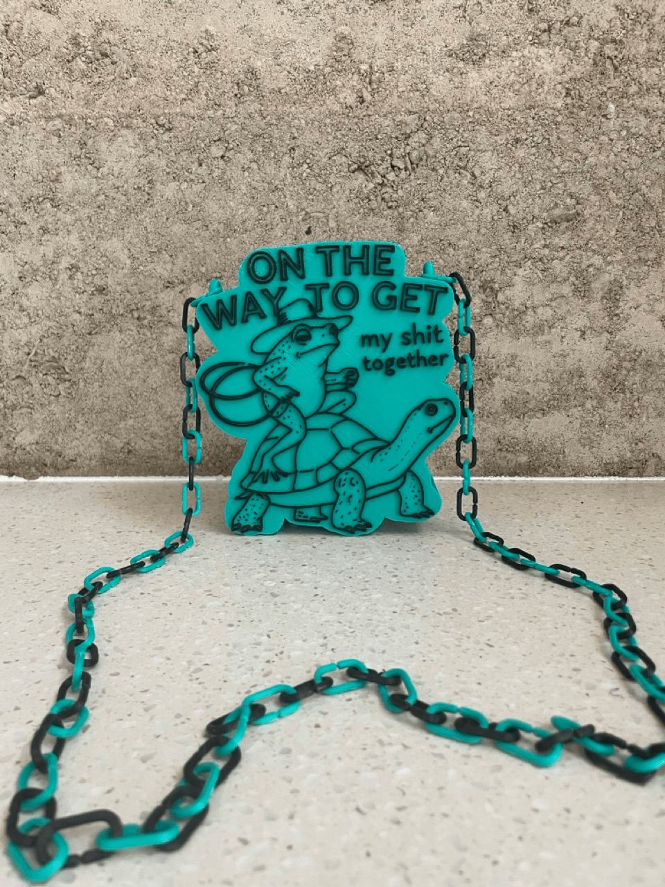 On The Way To Get My Shit Together Western Frog Crossbody Handbag