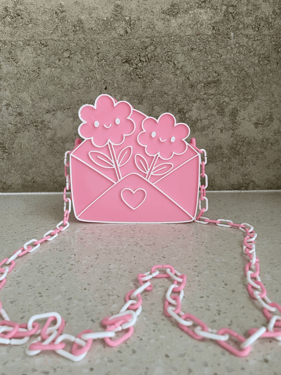 Flower Love Letter Crossbody Handbag