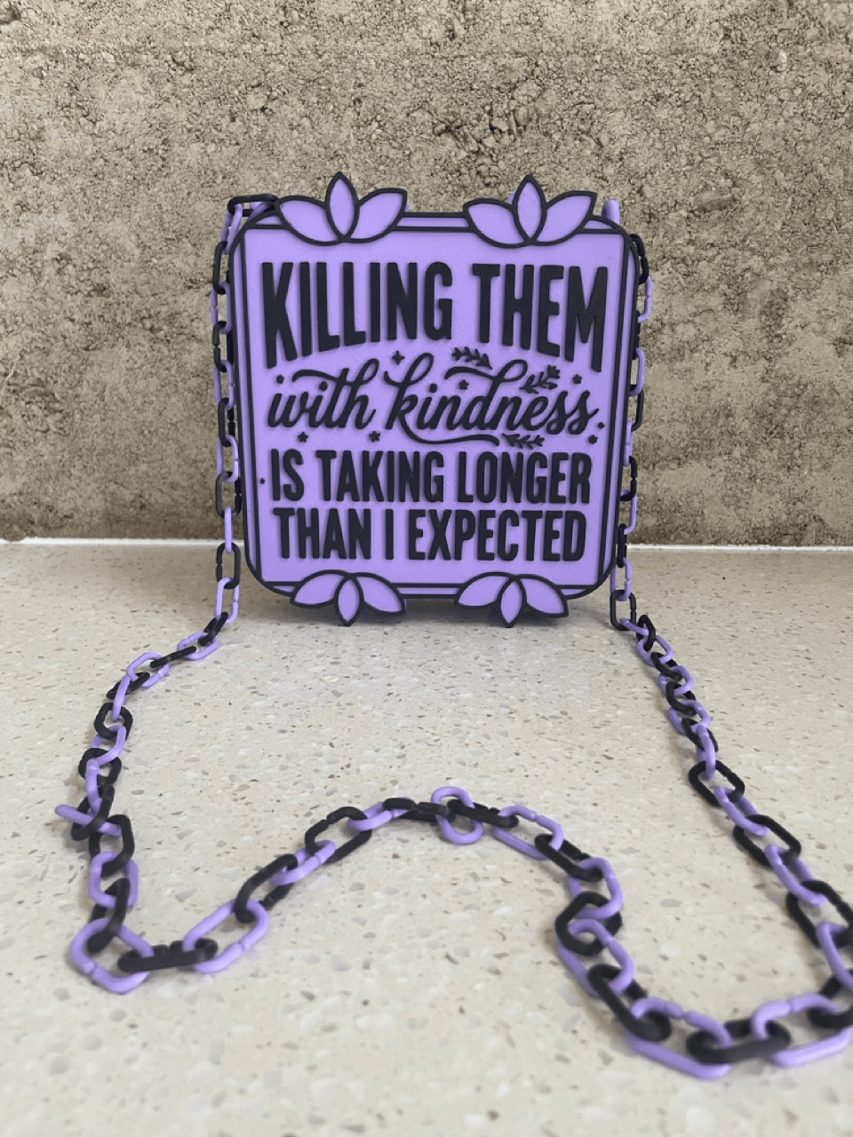 Killing Them With Kindness Crossbody Handbag