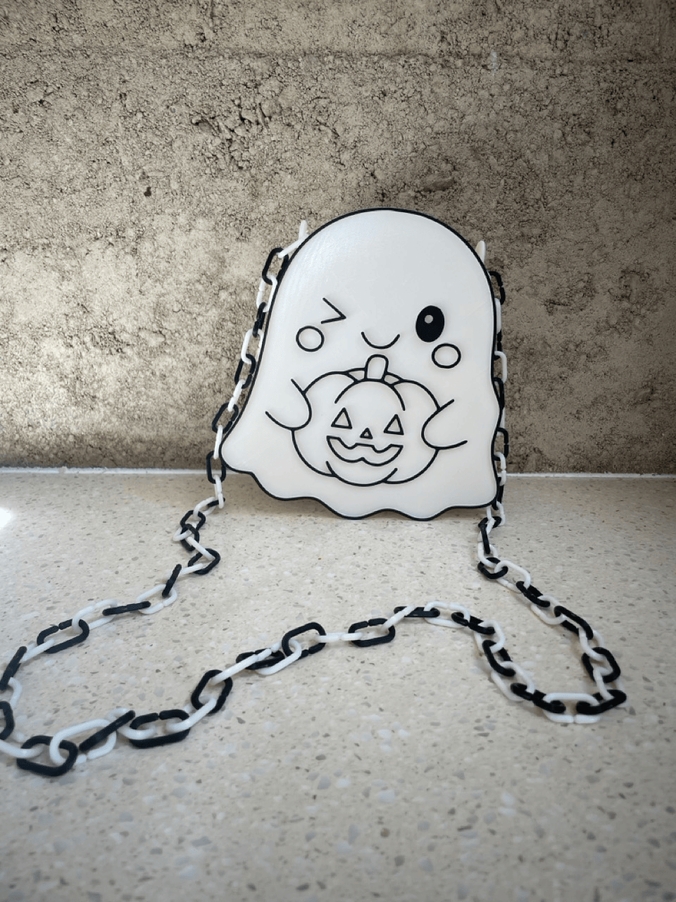 Spooky Ghost Halloween Crossbody Handbag