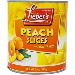 Sliced peaches