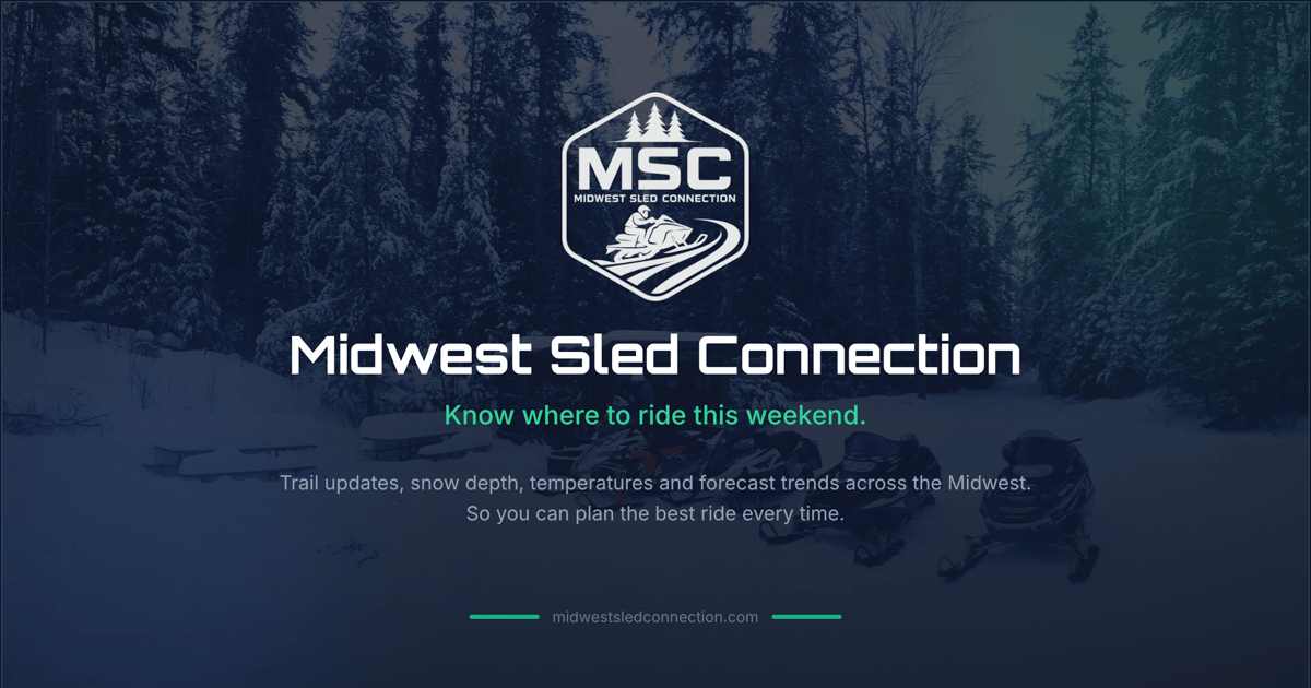 Midwest Sled Connection Real Time Snowmobile Trail Conditions Og Image 