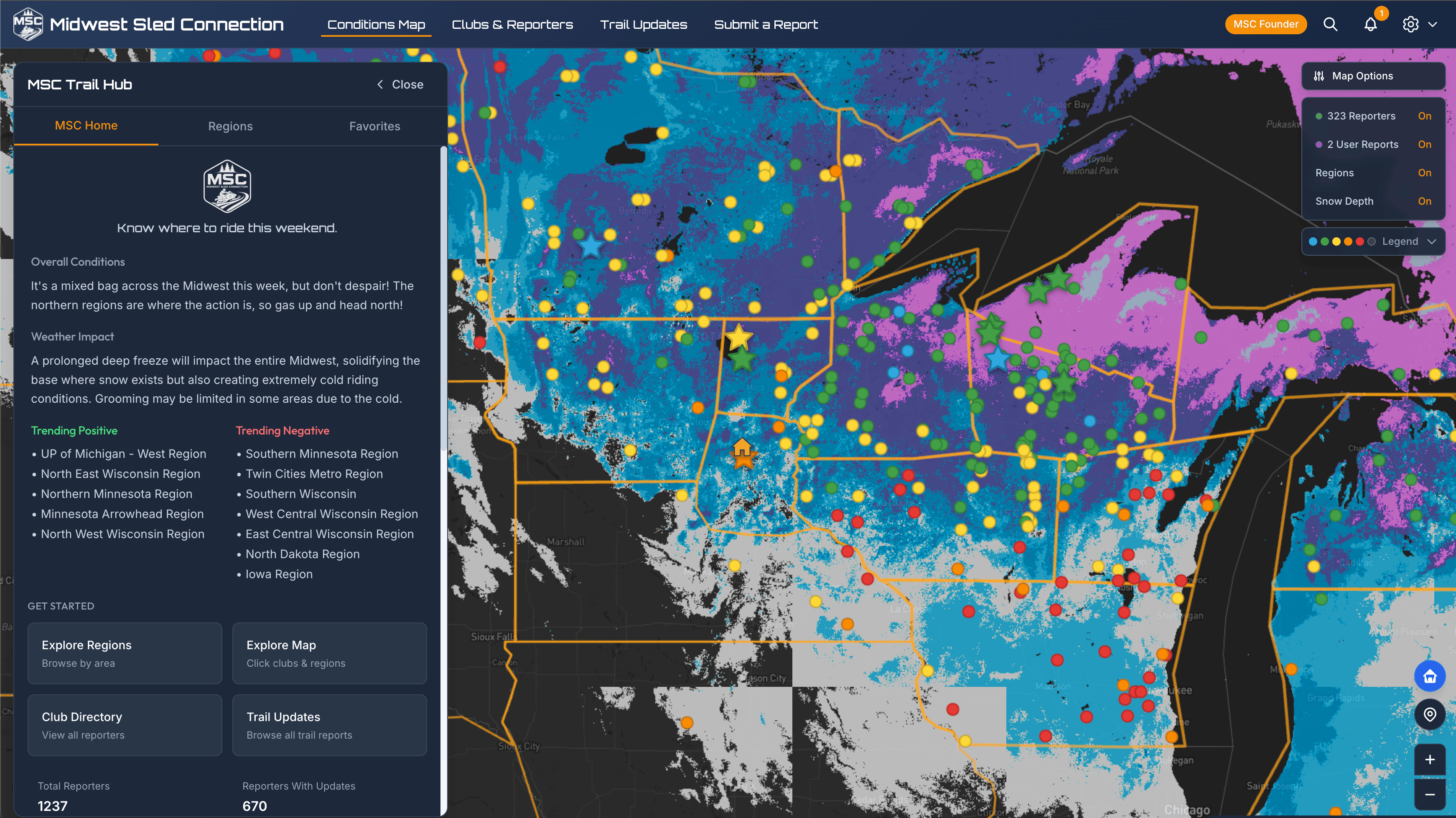 Midwest Sled Connection Real Time Snowmobile Trail Conditions Desktop2 