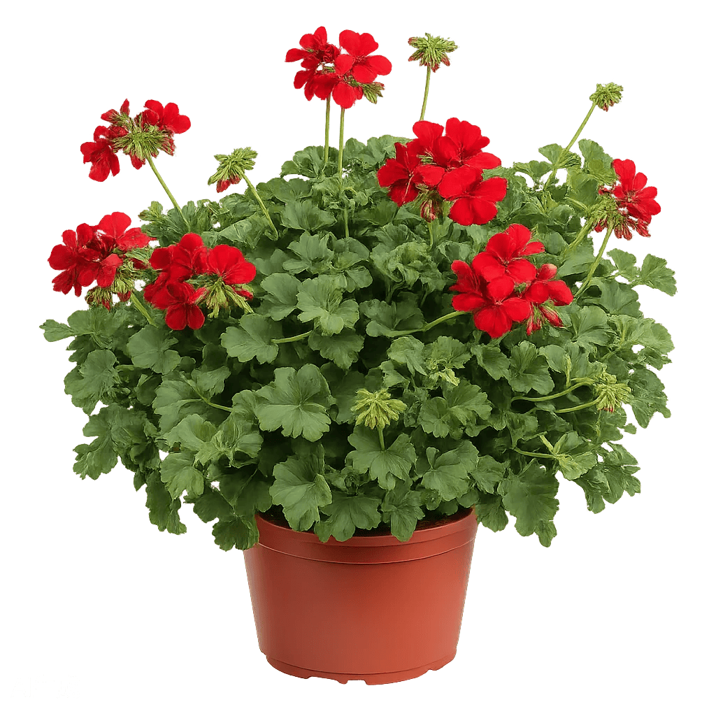 Pelargonia rabatowa czerwona (Pelargonium zonale)