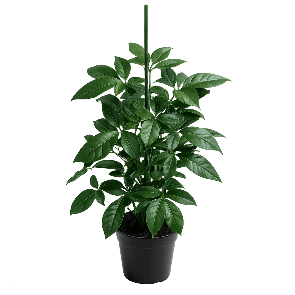 Szeflera (Schefflera arboricola) – roślina o parasolowatych liściach