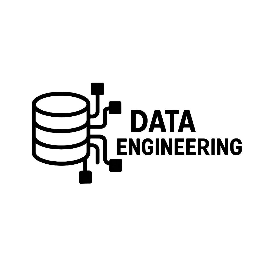 Ikon penyimpanan data dan teks Data Engineering
