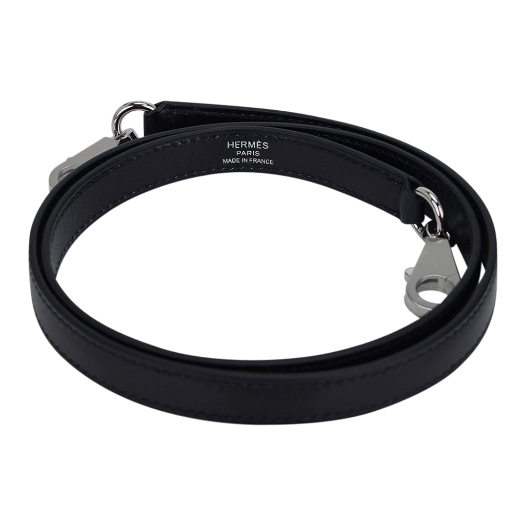 Hermes Kelly 28 Sellier Bag Black Box Leather with Palladium