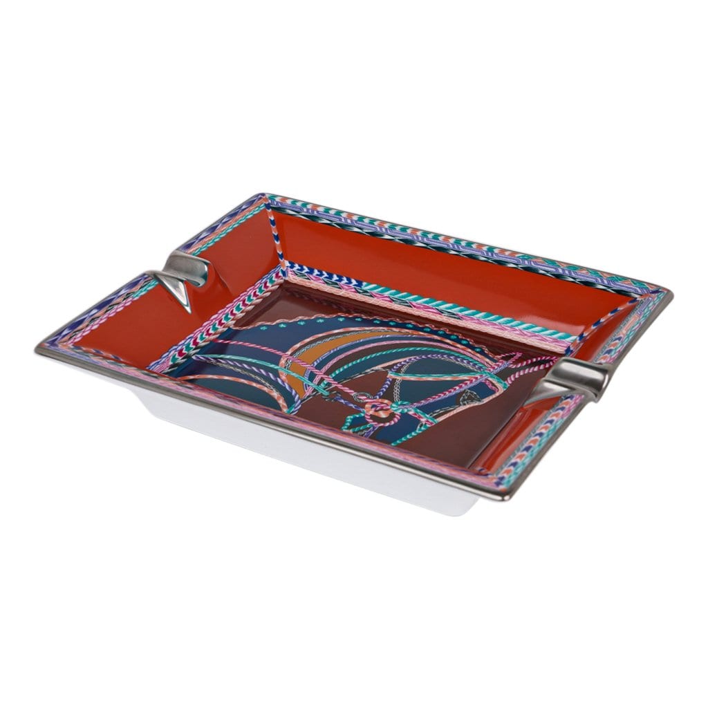 Hermès Robe du Soir Ashtray – Platinum Porcelain – Mightychic