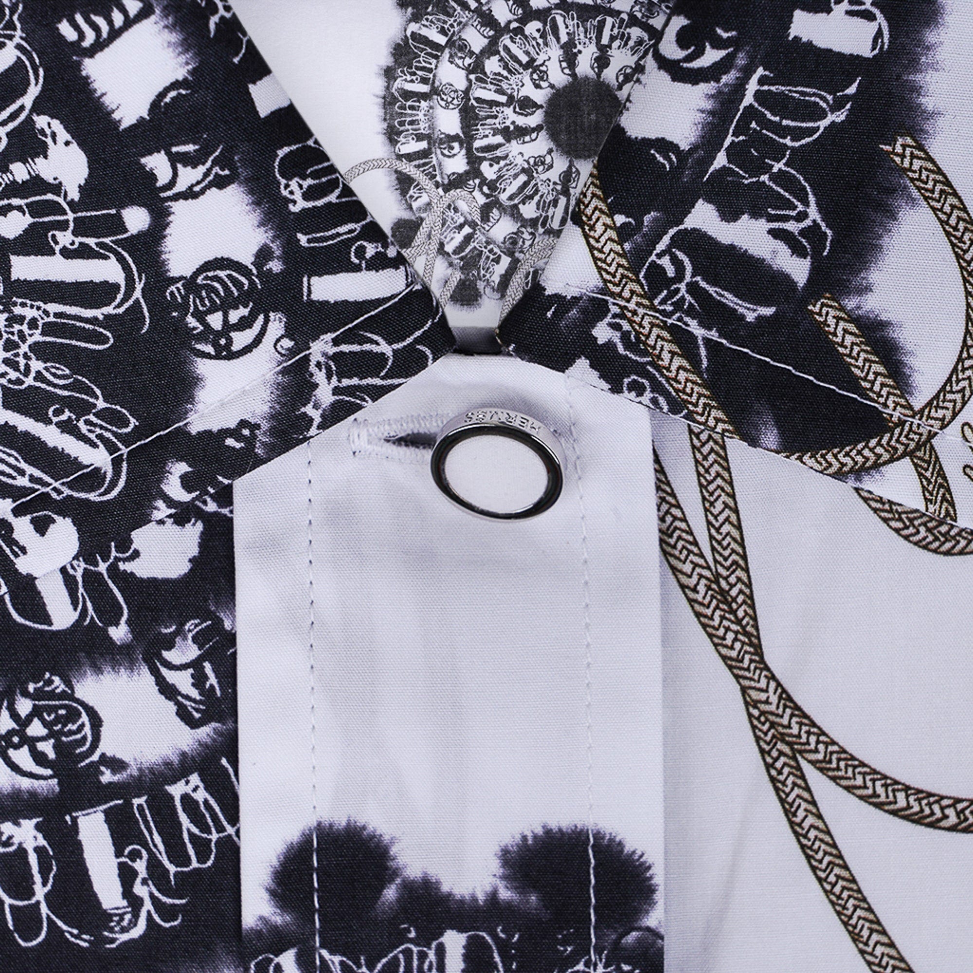 Hermes Cliquetis Aquarelle Wide Shirt 38 | Mightychic