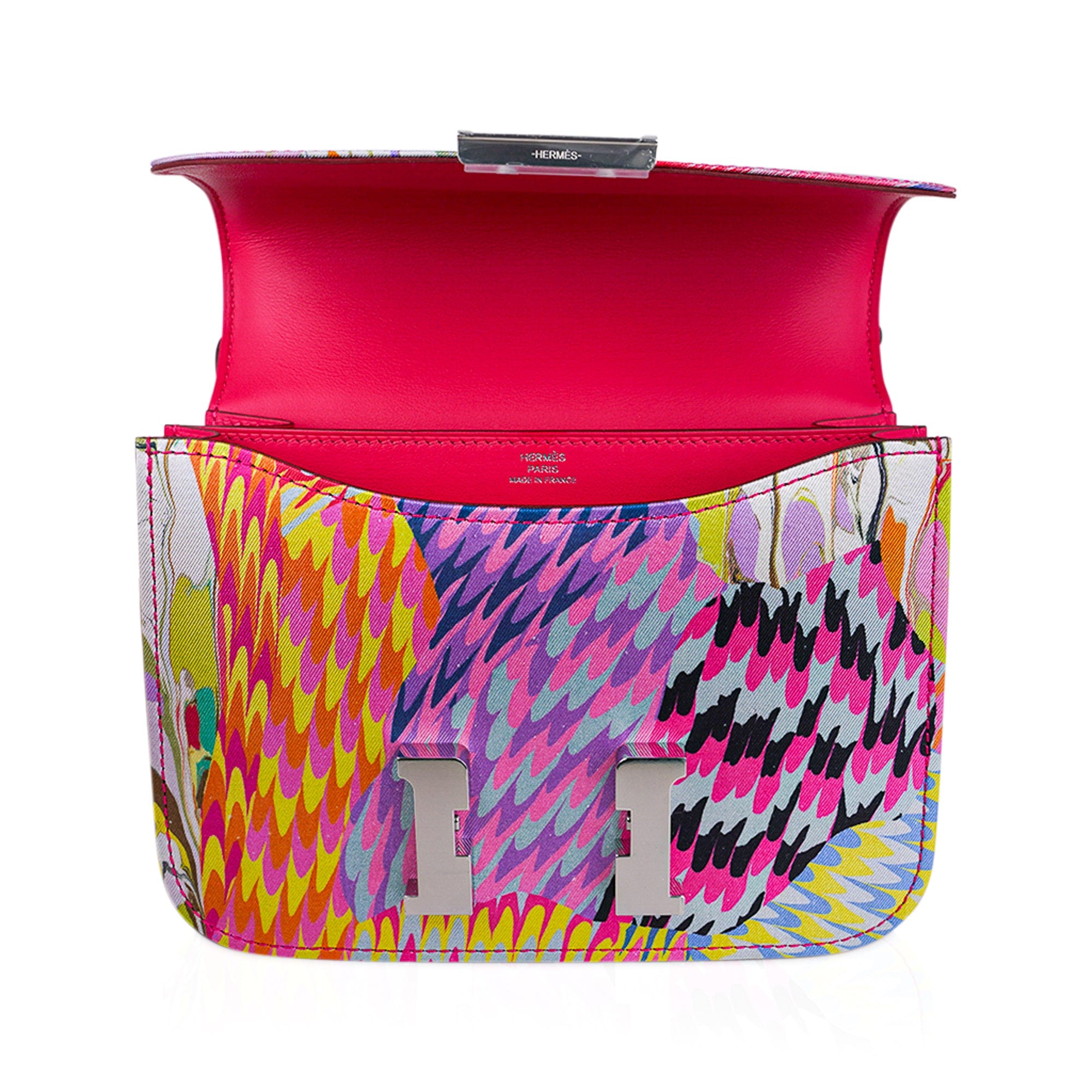 Hermès Marble Silk Constance 18 Bag Rose Extreme