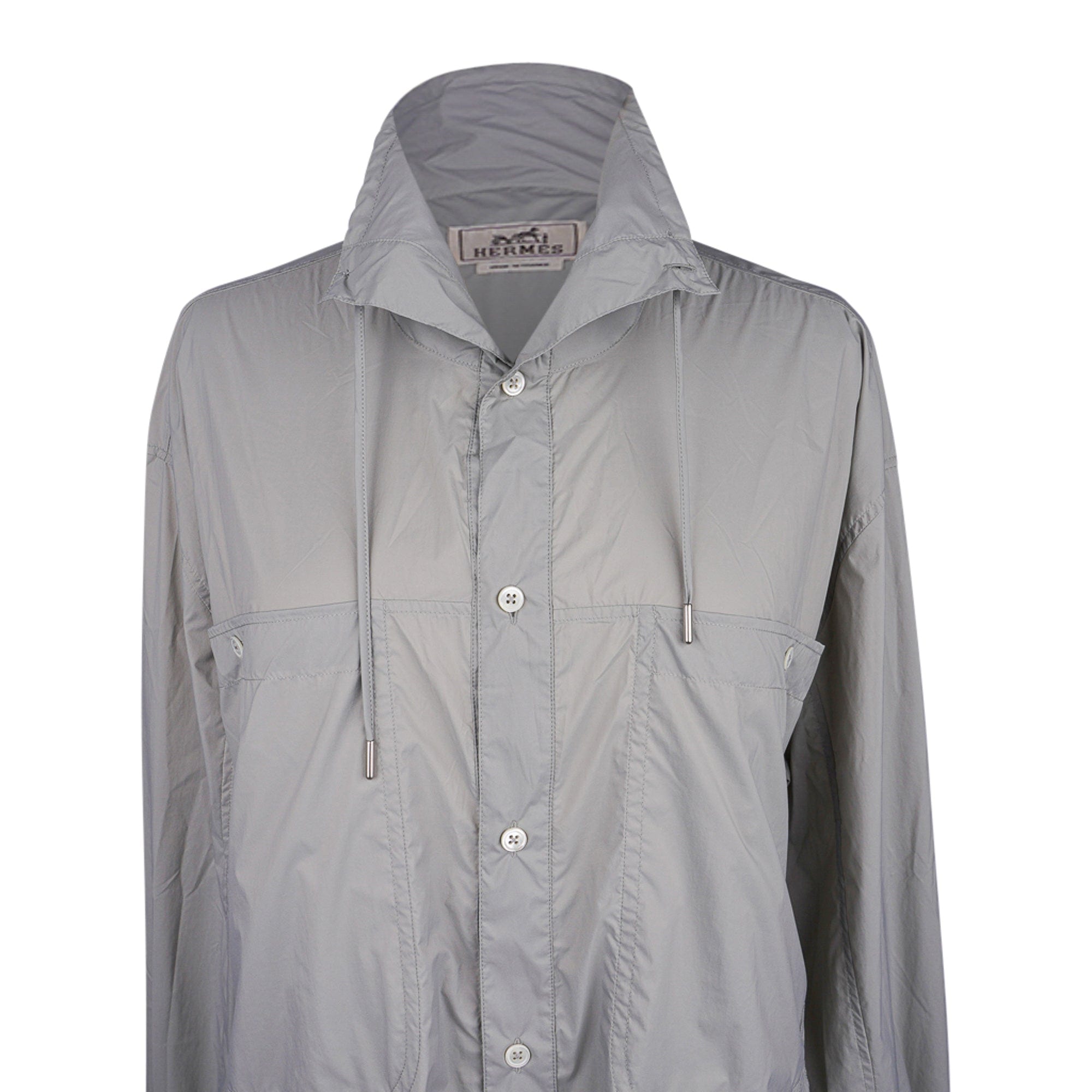 Hermès Men's Technical Overshirt Acier | Mightychic