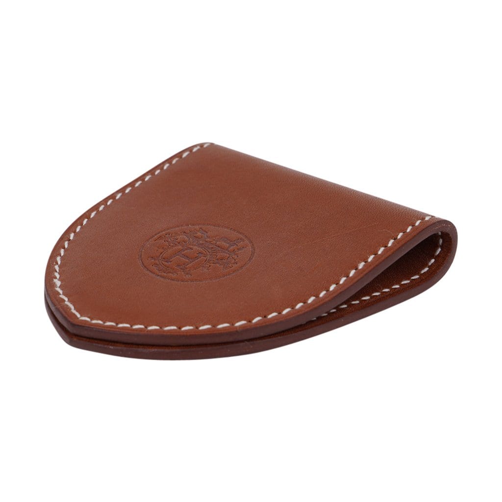 Hermes Ex-Libris Bookmark Barenia Leather New w/ Box | Mightychic