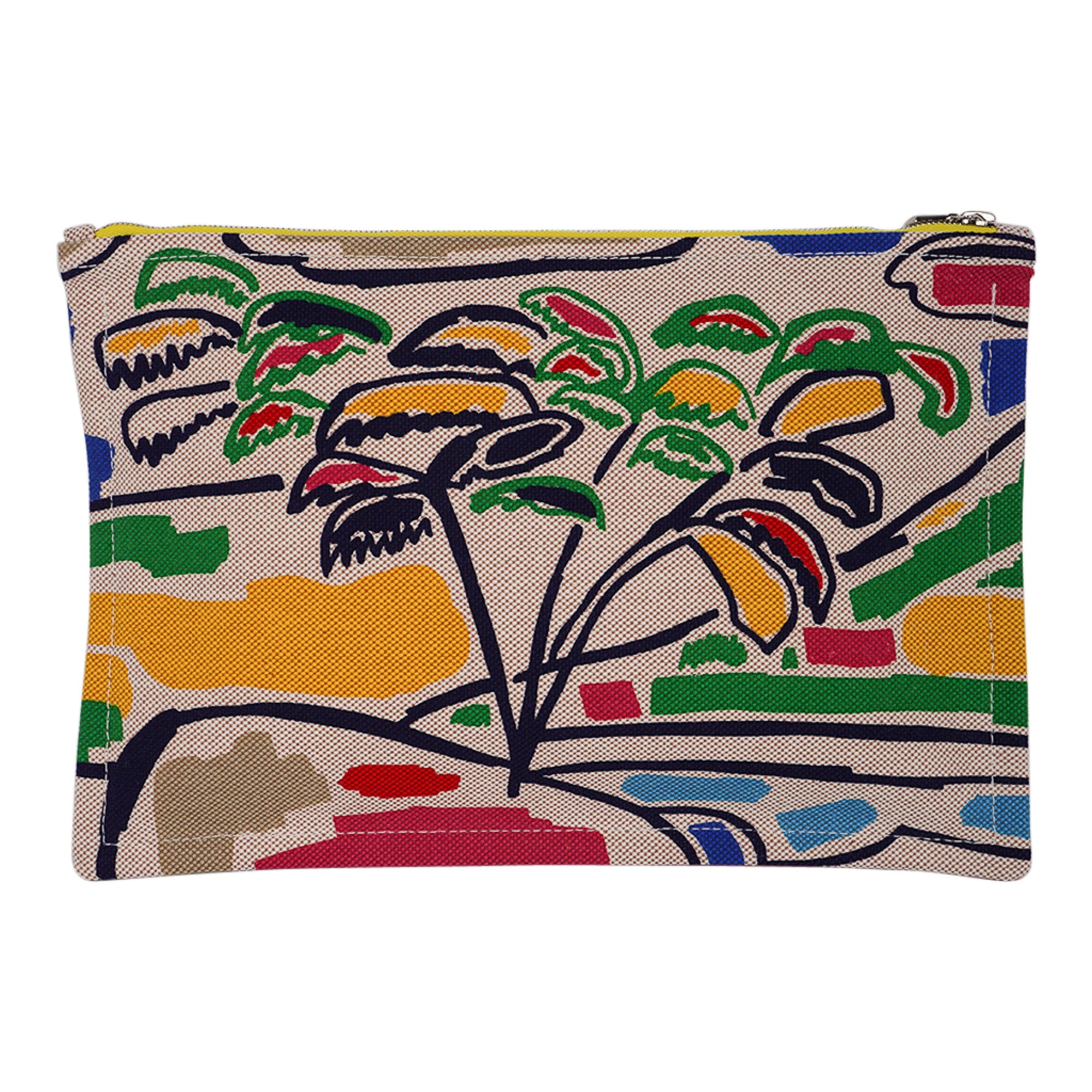 Hermes Bain Farniente Case Printed Toile Medium New | Mightychic