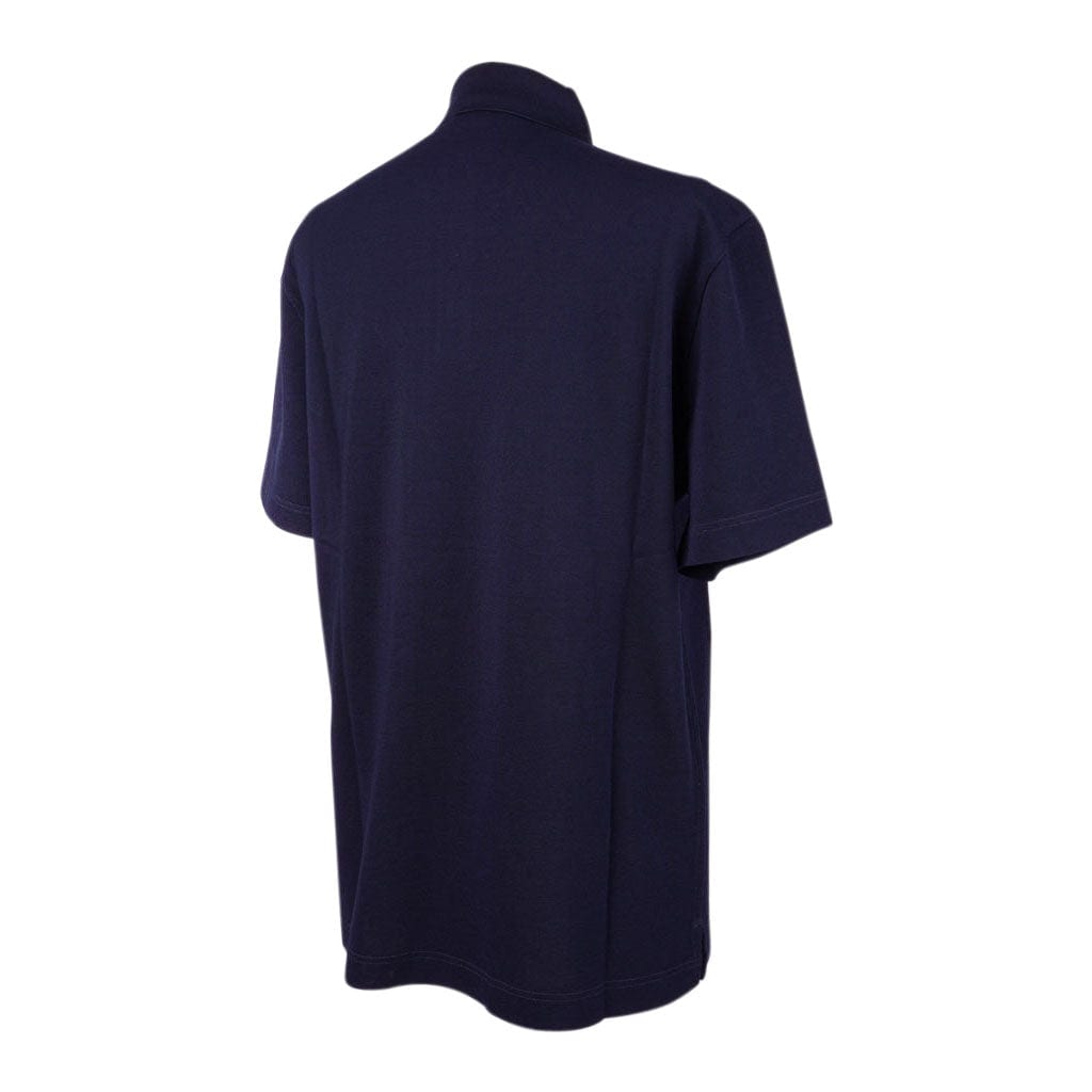 Hermès H Embroidered Polo Shirt Marine Men's Size L | Mightychic