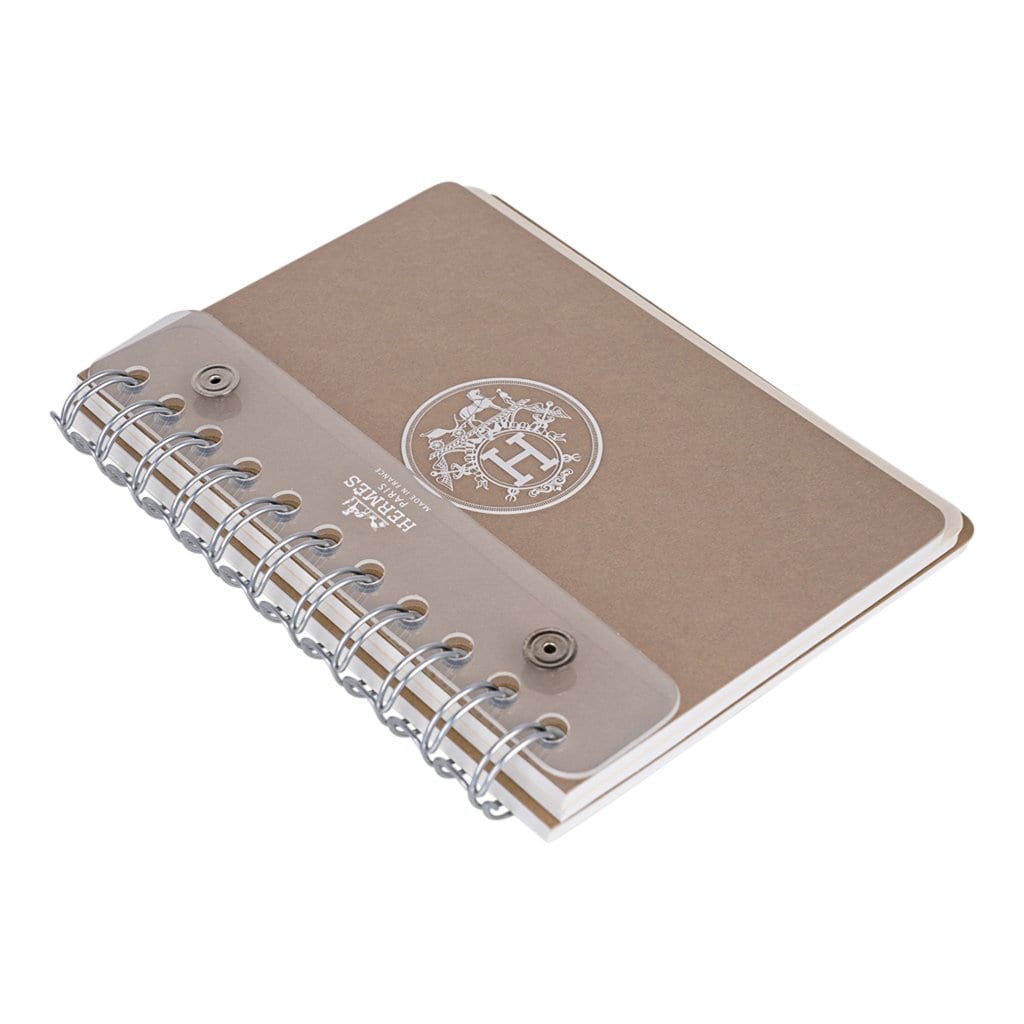 Hermes Ulysse Notebook Cover Rose Mexcio PM Model with Lined Paper