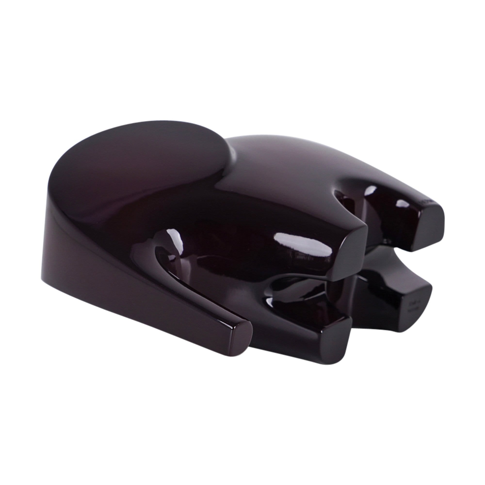 Hermes Lao Paperweight Aubergine Hand Lacquered Wood | Mightychic