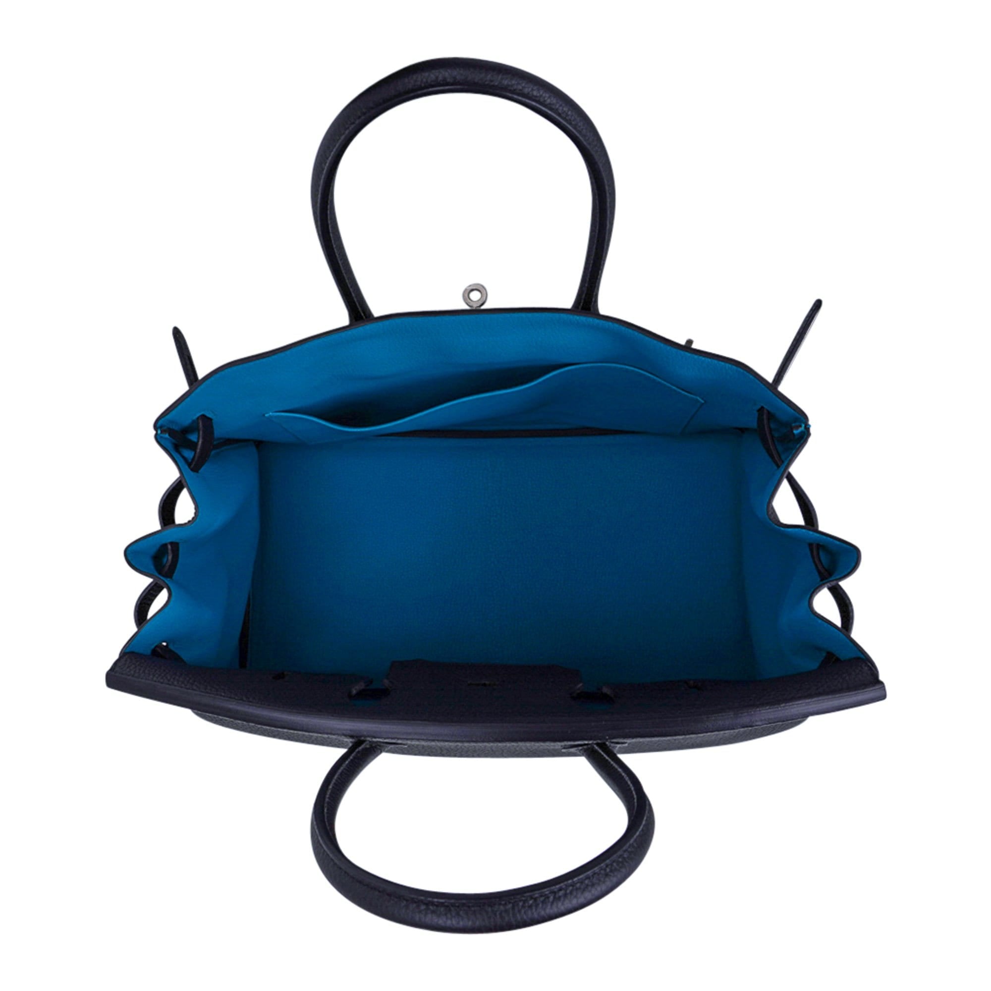 Hermès Birkin HSS 35 Black with Turquoise Detail | Mightychic